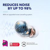 Soundcore by Anker Space A40 Adaptive Active Noise Cancelling Wireless Earbuds, Reduce Noise by Up to 98%, Ultra Long 50H Playtime, 10H Single Playtime, Hi-Res Sound, Comfortable Fit, Wireless Charge
